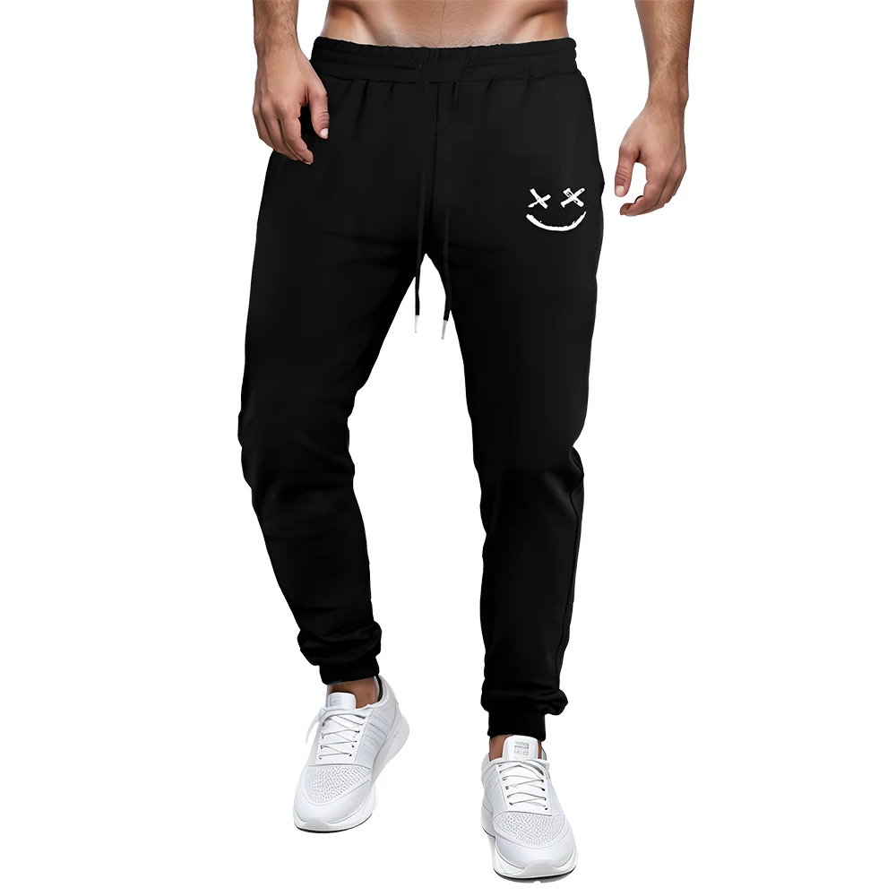 

Men's Jogging Bottoms, Cotton Long Sweatpants with Pockets, Regular Fit