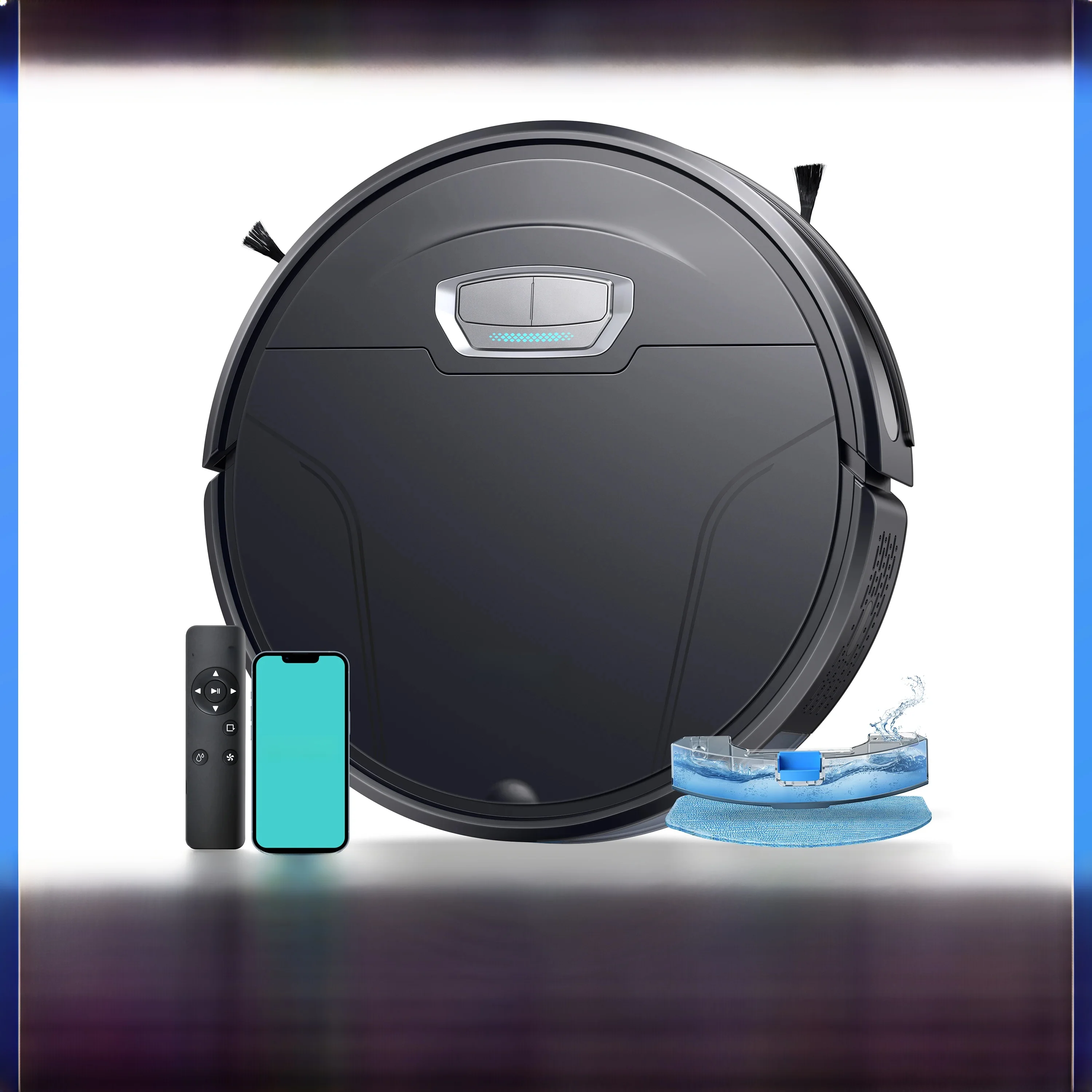 Honiture Robot Vacuum Cleaner 6000pa 3 in 1 Strong Suction Self-Charging App&Remote&Voice Robot Vacuum and Mop Combo