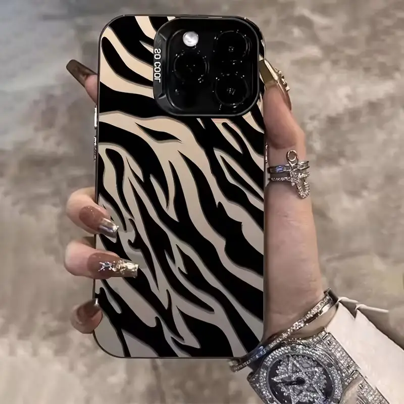 Zebra Pattern Black Advanced IMD Shockproof Cover For iPhone 18 17 16 15 14 13 12 11 Pro 7 8 Plus Max Mini Air XS 16e Phone Case view 4