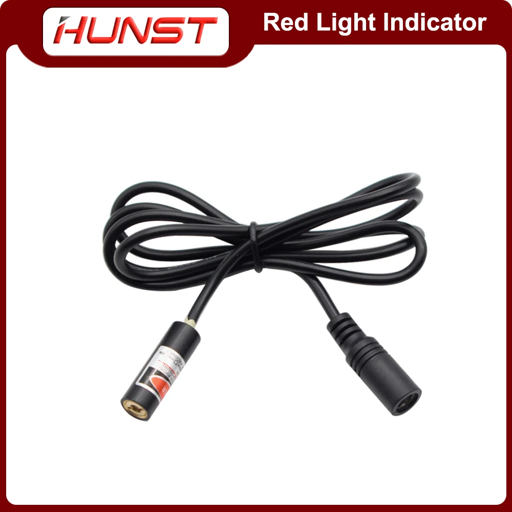 HUNST Red Dotted Beam Light 650nm 5V 10mW Infrared Adjustable Laser Module Locator &Adapter for Fiber Marking or Cutting Machine