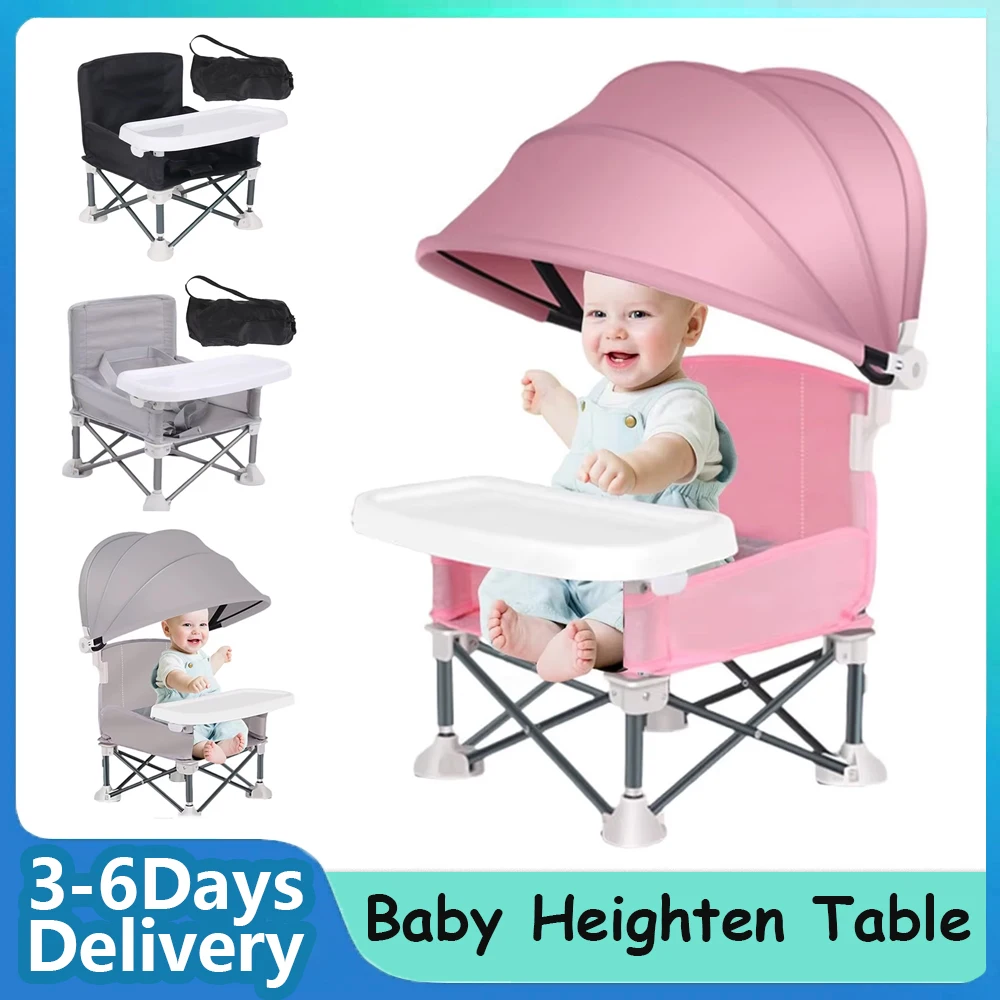 Muiltifunential children's Baby Heighten Table folk Dining Camping Chair Booster Portable seats Infant Accessories