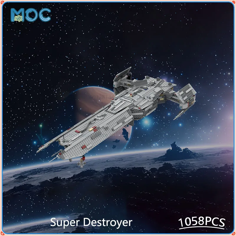 

Конструктор «Супер-Деструктор» (MOC), 1058 деталей, для сборки, коллекционный, космический, креативный, развивающий, подарок