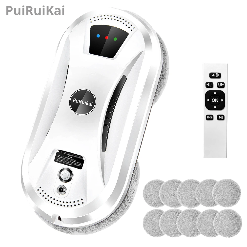PuRuiKai Robot vacuum cleaner window cleaning robot window cleaner electric glass limpiacristales remote control for home