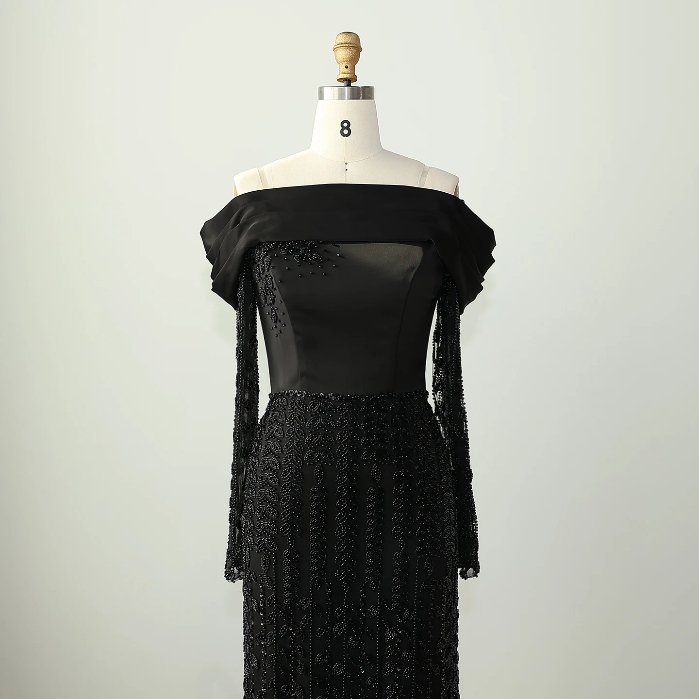 Sharon disse elegante fora do ombro mangas compridas vestido de noite árabe 2025 luxo dubai feminino vestidos de festa de casamento ss695 personalizado