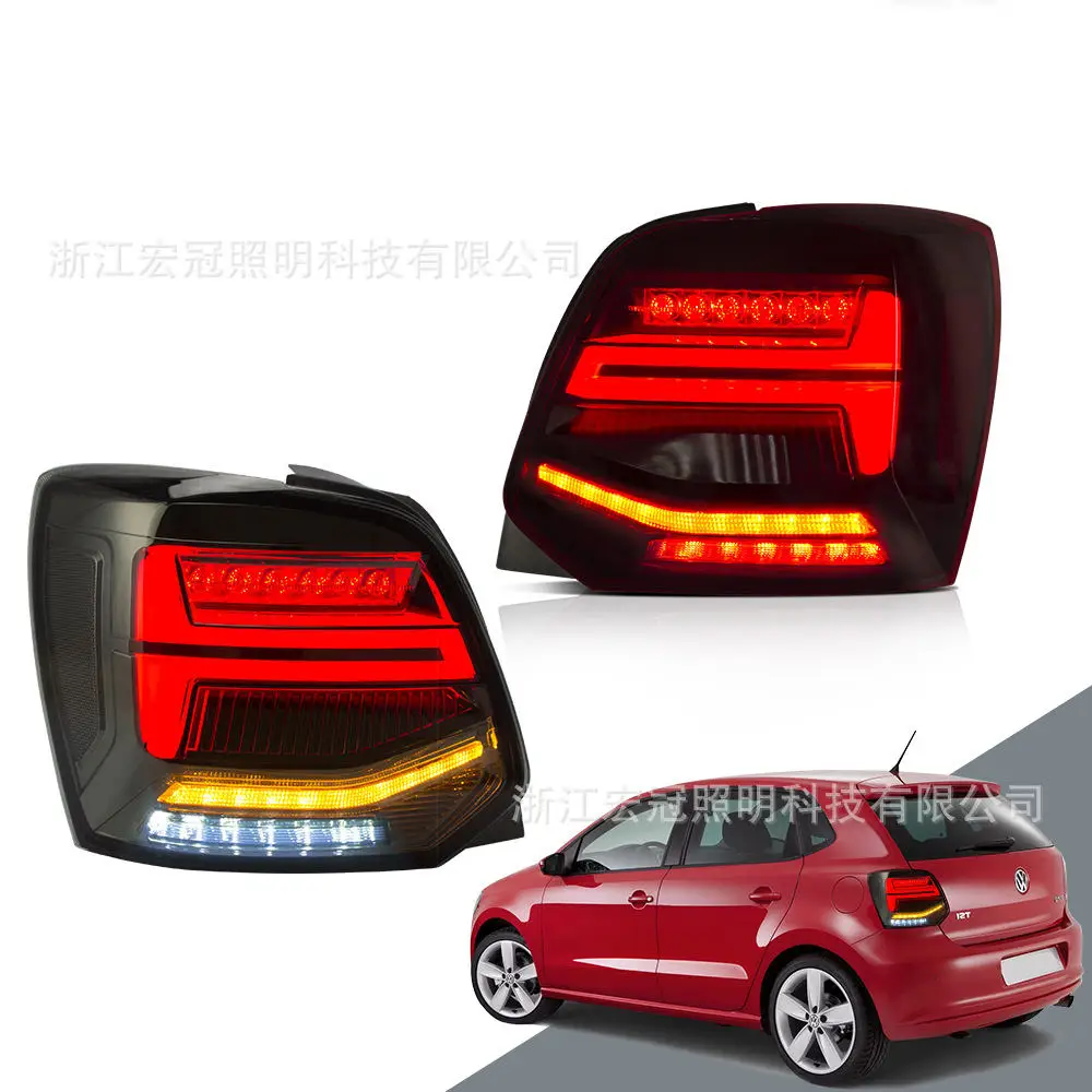 Car Accessories Tail Light Rear LED Taillight Dynamic Streamer Turn Signal Rearlamp For VW Polo 2011-2017