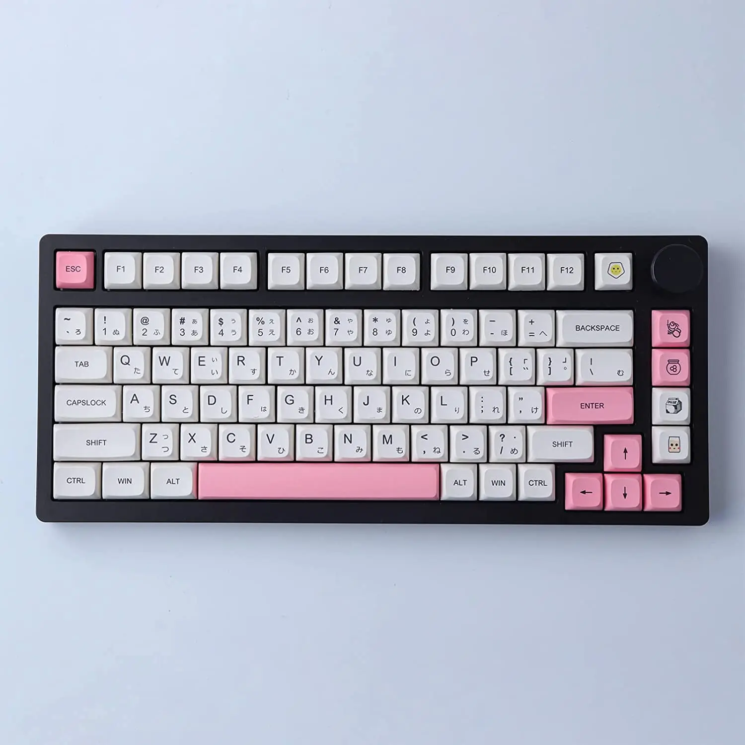 Imagem -02 - Gmk Strawberry Milk Cake Keycaps 137 Chaves Pbt Dye-sublimation Xda Profile Keycaps Japoneses para Teclados Mecânicos