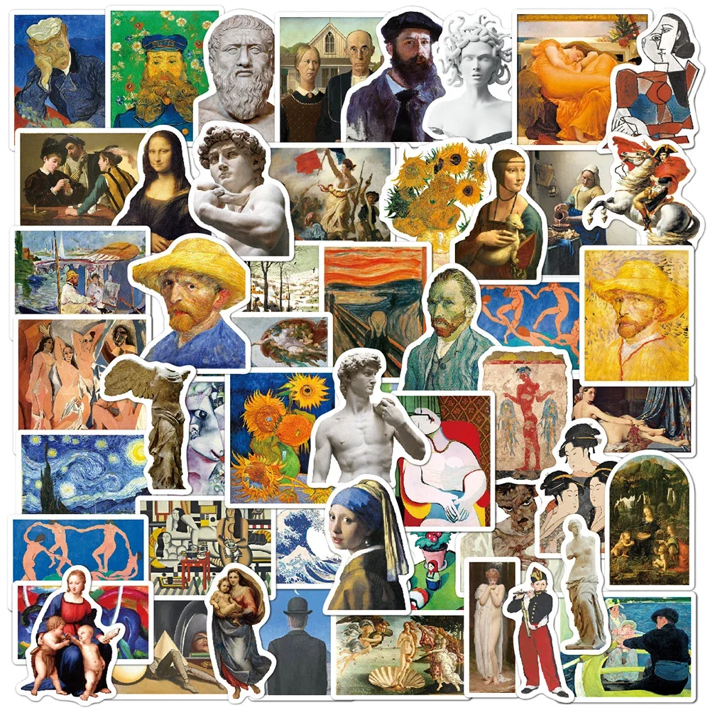 10/30/52PCS World Artist Work David Aesthetic Stickers DIY Travel Luggage Guitar Fridge Laptop Cool Graffiti Sticker Decal