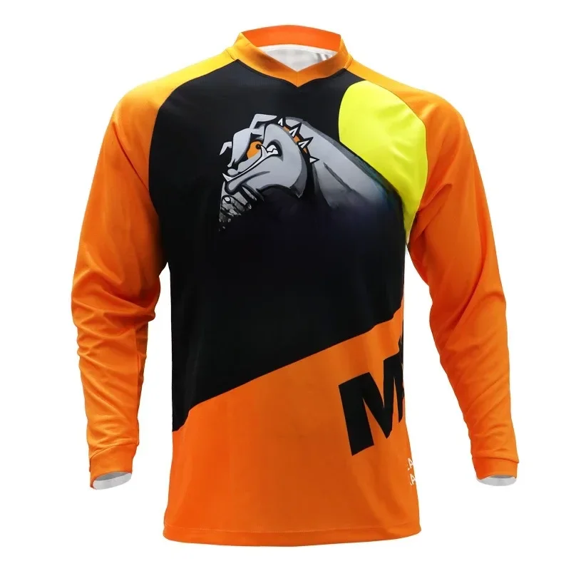 AliExpress Road sports summer downhill mountain bike long-sleeved moisture-wicking men's cycling shirt