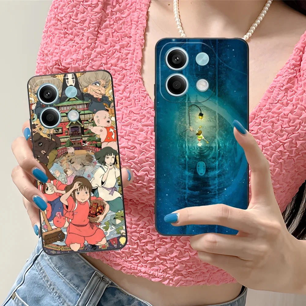 Coque de téléphone pour Xiaomi Redmi Note 13 12 11 10 9 8 7 6 S A Pro Lite Plus 5G, noire