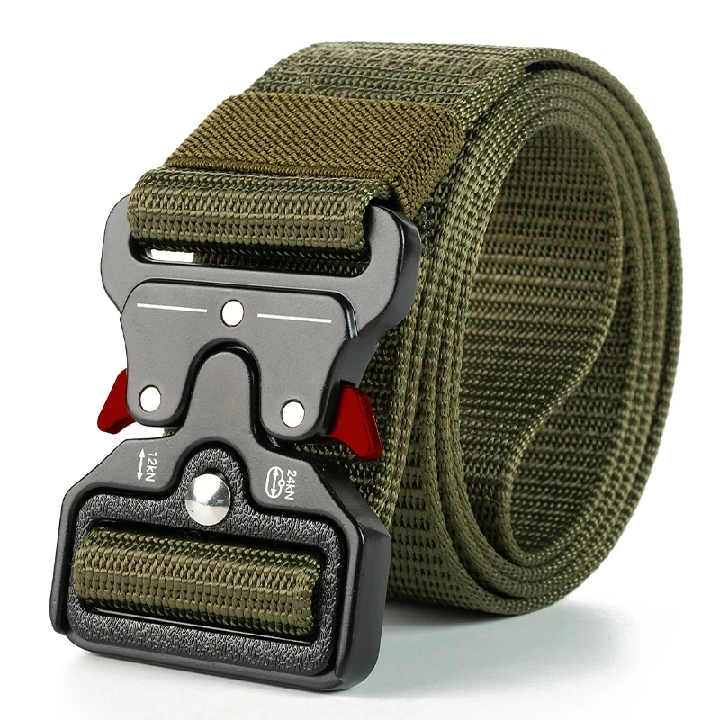 New Genuine tactical belt quick release outdoor military belt soft real nylon sports accessories men and women black belt