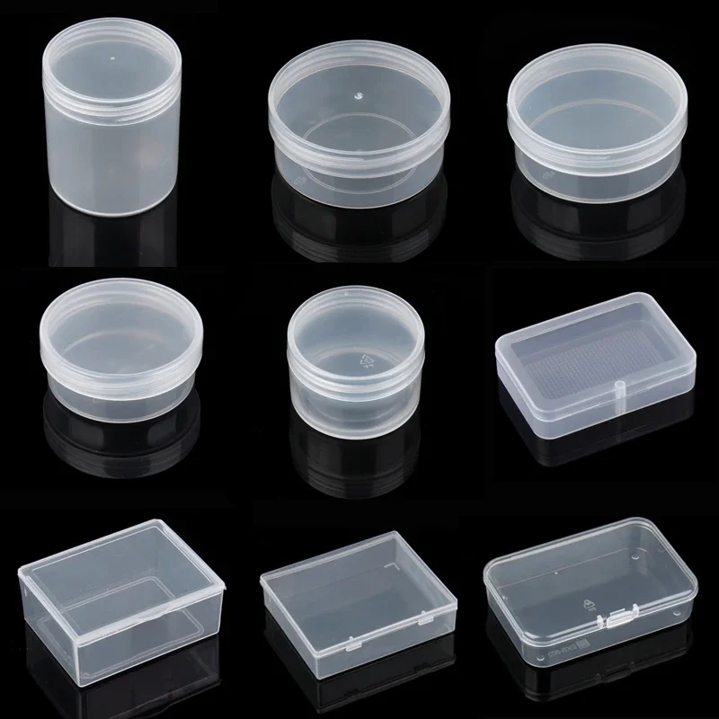 1 SZTUK Plastikowe pudełko Organizer biżuterii Pudełko na biżuterię Pudełko na biżuterię Koraliki Pierścionek Kolczyk Pudełka na biżuterię do przechowywania biżuterii — zdjęcie 2