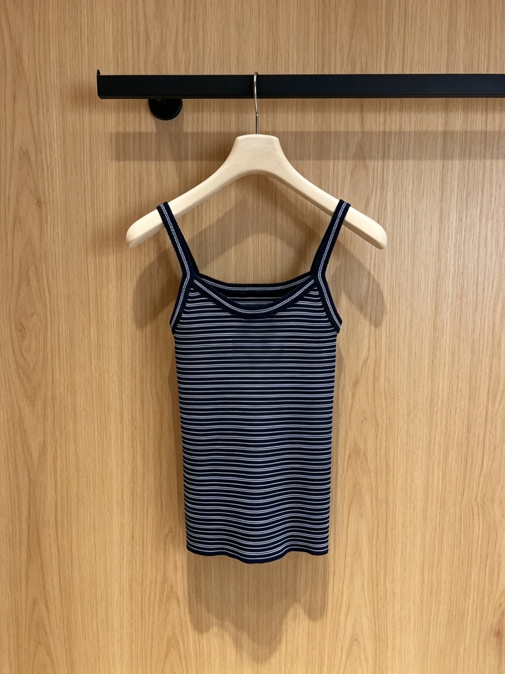 2026 New Style Womens Black and White Striped Camisole Size M L Slim Fit Sexy Code 025