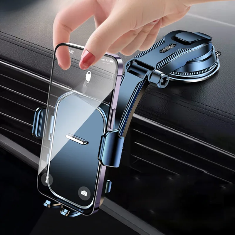 SEAMETAL Auto Dashboard Telefoonbeugel Universele Auto Mobiele Telefoonstandaard Voor GPS-navigatie Universele Bureau Voorruit Hangende Houder - afbeelding 2