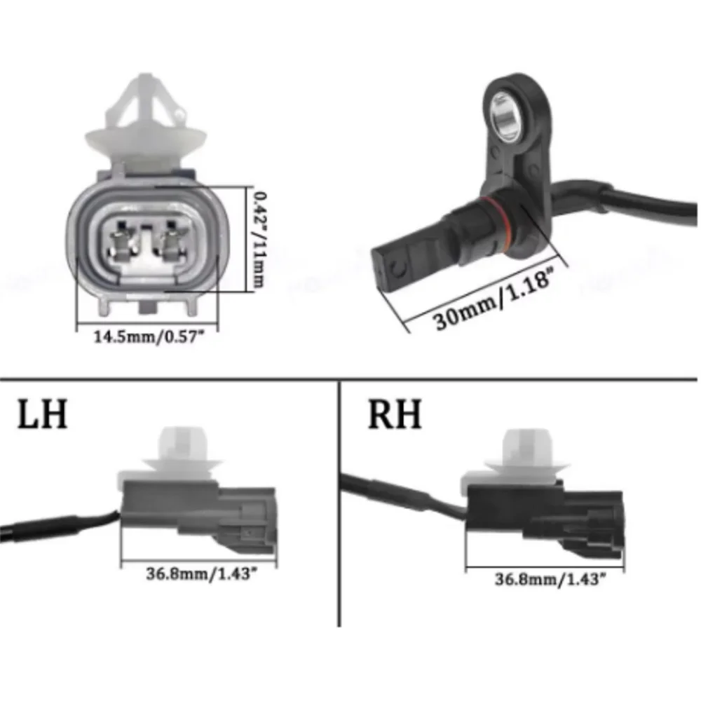 89543-0K061 89542-0K061 New Front Right Left ABS Wheel Speed Sensor For Toyota H-ilux V-igo 2.7L 2004-2012 895430K061 895420K061 2