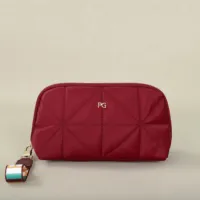 PG tela de nailon multifuncional impermeable plegable nuevo diseño de moda portátil fácil de llevar bolso de cosméticos