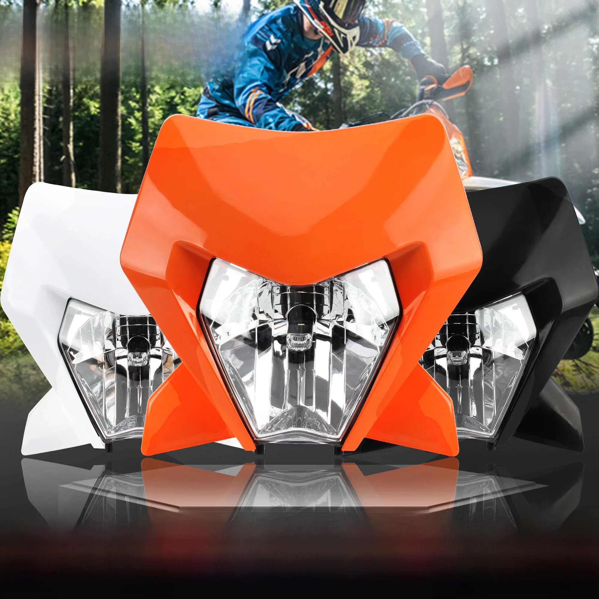 AliExpress NONE For KTM EXC SXF XCW MX 2024 Motorcycle LED Headlight Headlamp Head Light Supermoto Fairing Dirt Bike Enduro Motocross