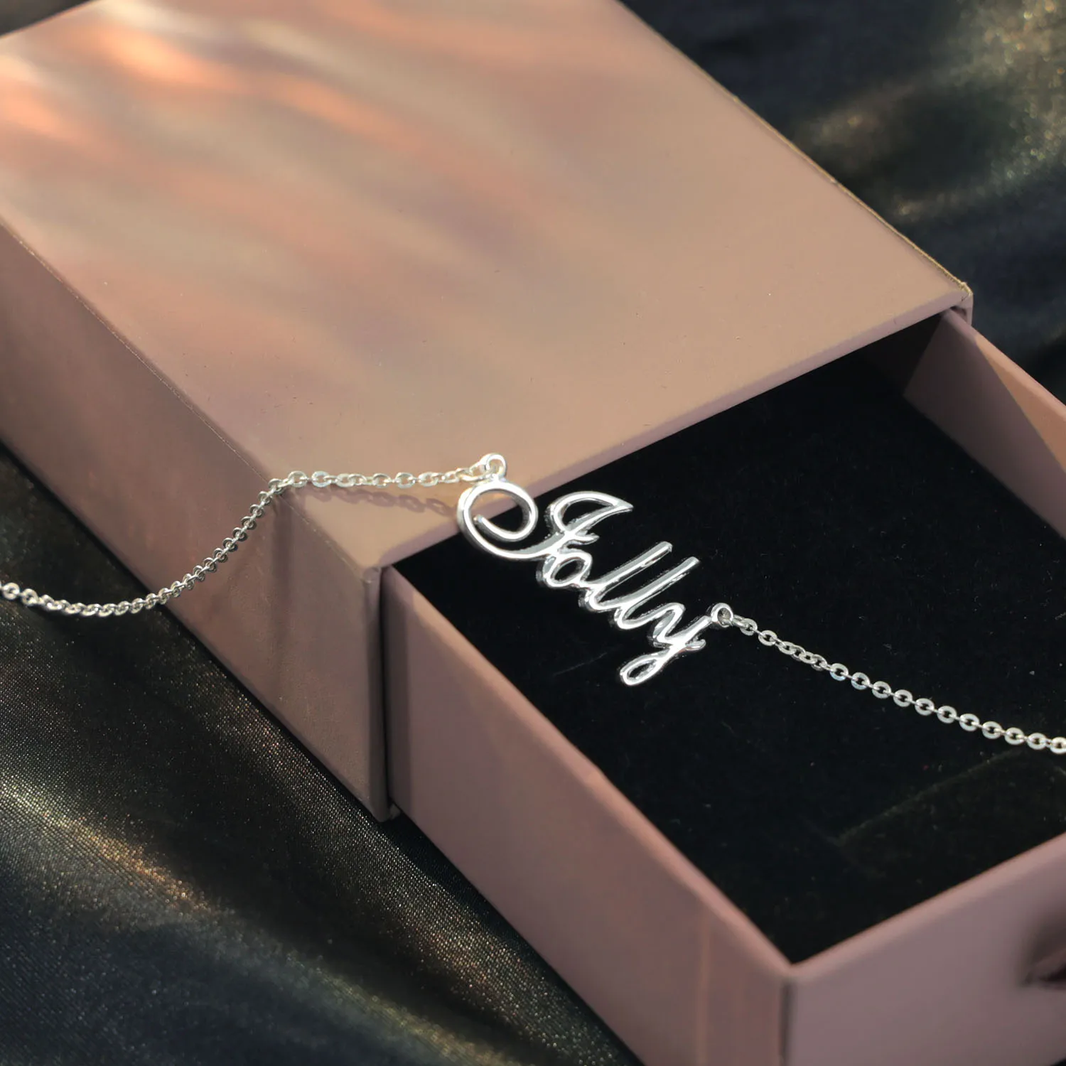 

Stainless Steel 3D Name Necklace Personalized DIY Letters Women Fashion Jewelry Wholesale