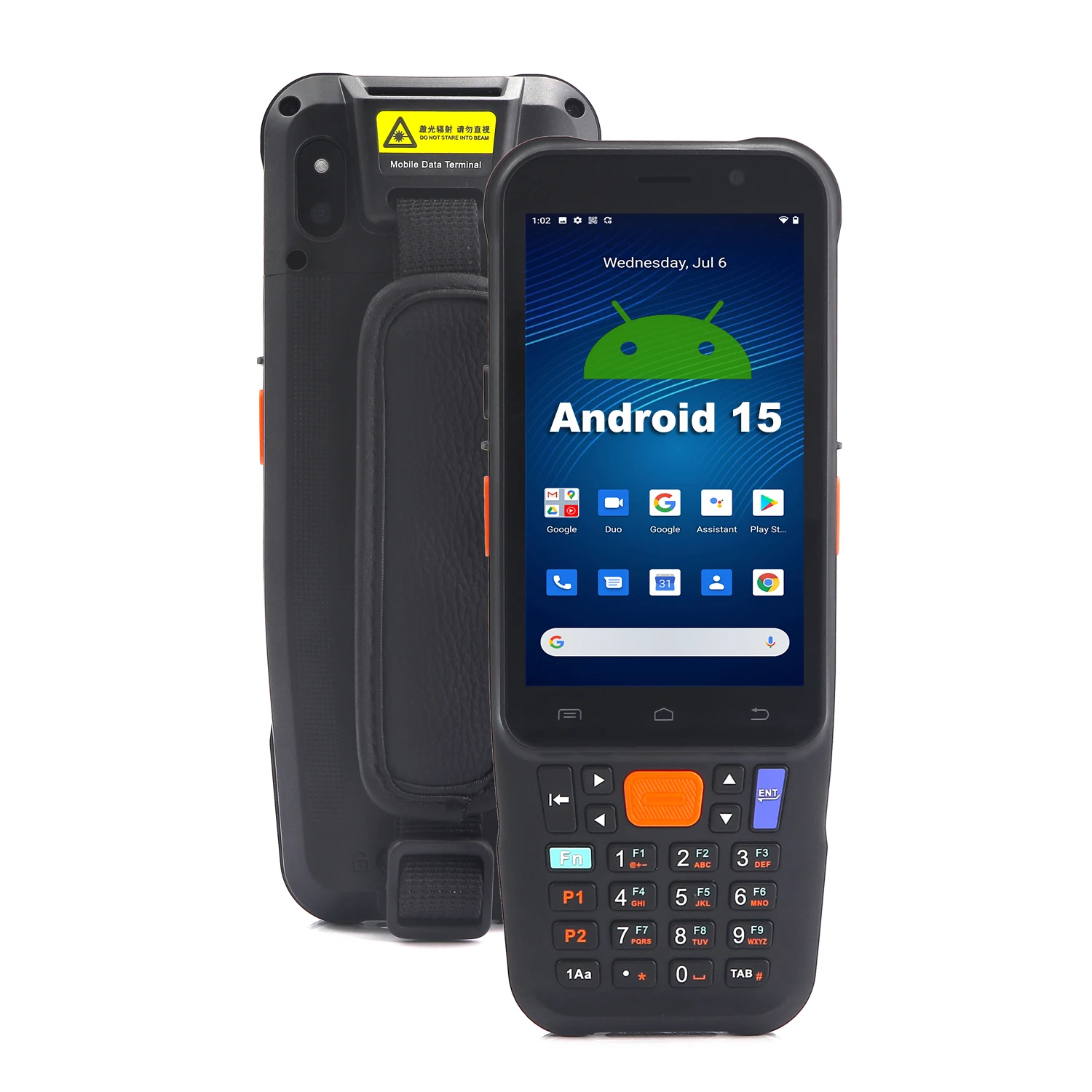 

Прочный водонепроницаемый PDA-сканер штрих-кодов Android 15 с 2D-сканером и NFC