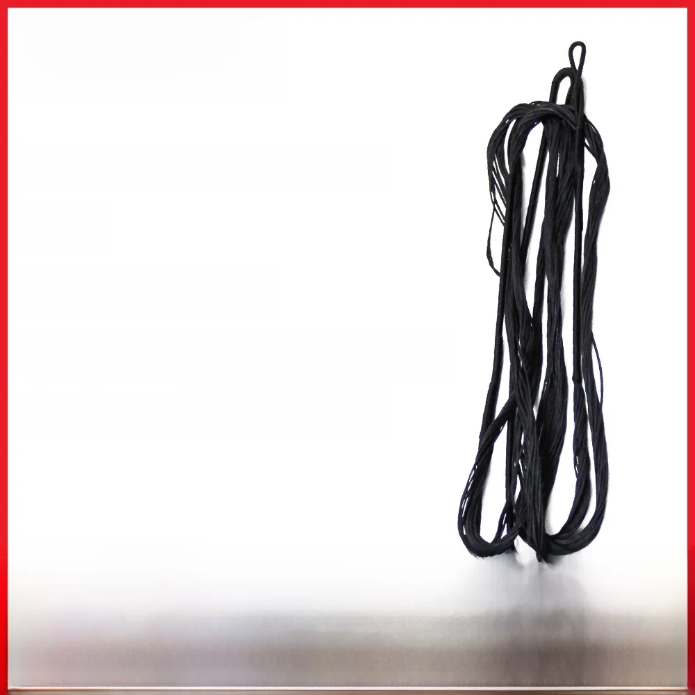 DeeRace corde d'arc classique Dacron noir matériau B55 utilisation pour 48 "50" 54 "58" 60 "62" 64 "66" 68 "70" arc 12/14/16/18 brins
