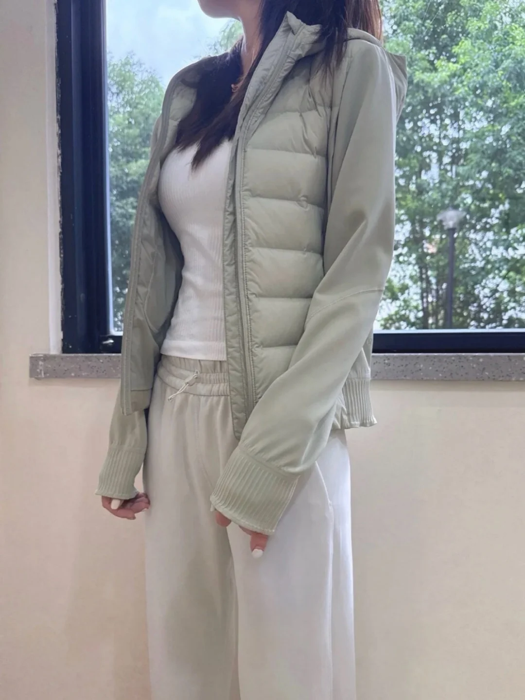 سترة خفيفة للغاية من ريش الإوز للنساء، شريط مختوم مقاوم للرياح، مقاس نحيف، معطف خفيف الوزن 90 من ريش الإوز الأبيض عالي الجودة #6