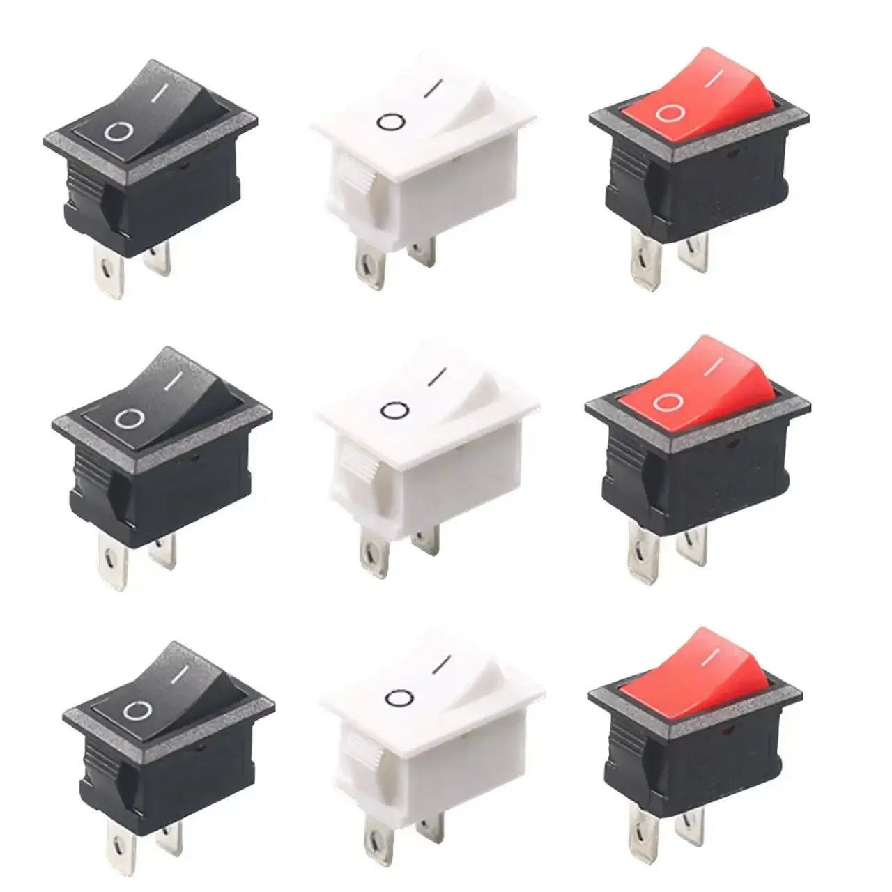 5/10szt/lot KCD101 2-pinowy 21x15mm Mini przełącznik przyciskowy SPST 6A 250V AC Zatrzaskowy włącznik/wyłącznik łodzi Przełącznik samochodowy 10A 250V — zdjęcie 2