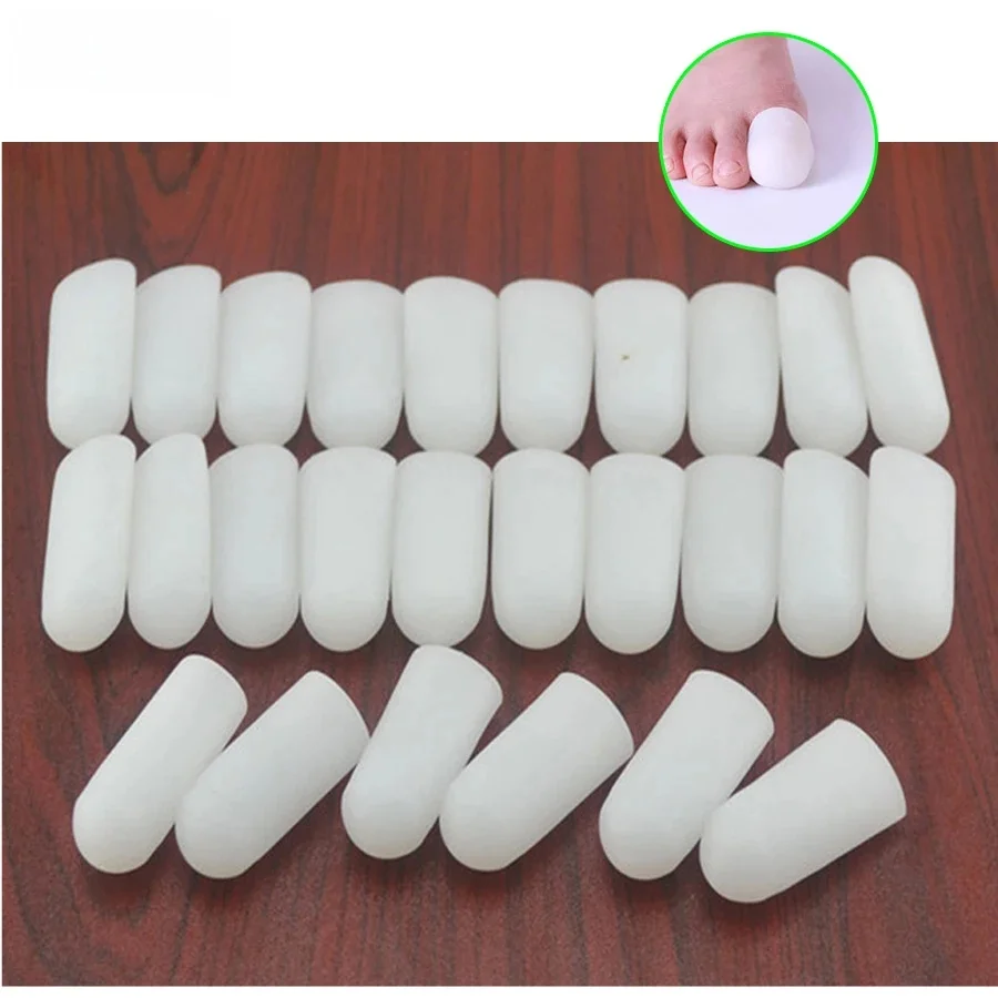 8 sztuk kobiety żel silikonowy Tube Finger Toe ochraniacze Blister chronić stopę przed stóp ulgę w bólu pielęgnacja stóp produkt do pielęgnacji stóp C477 — zdjęcie 2