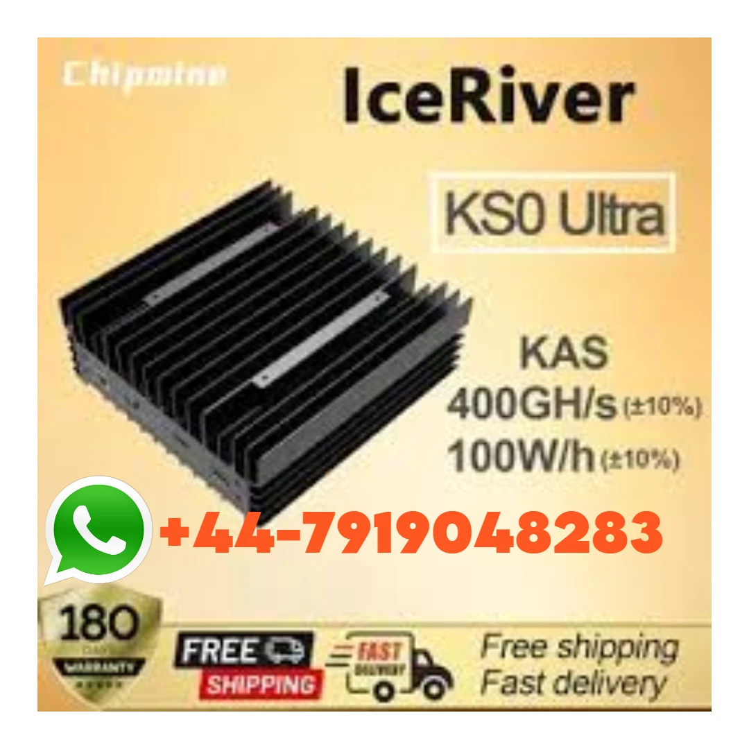 OI IN STOCK ICERIVER KAS KS0 ULTRA  400G 100W Kaspa Miner (with PSU)