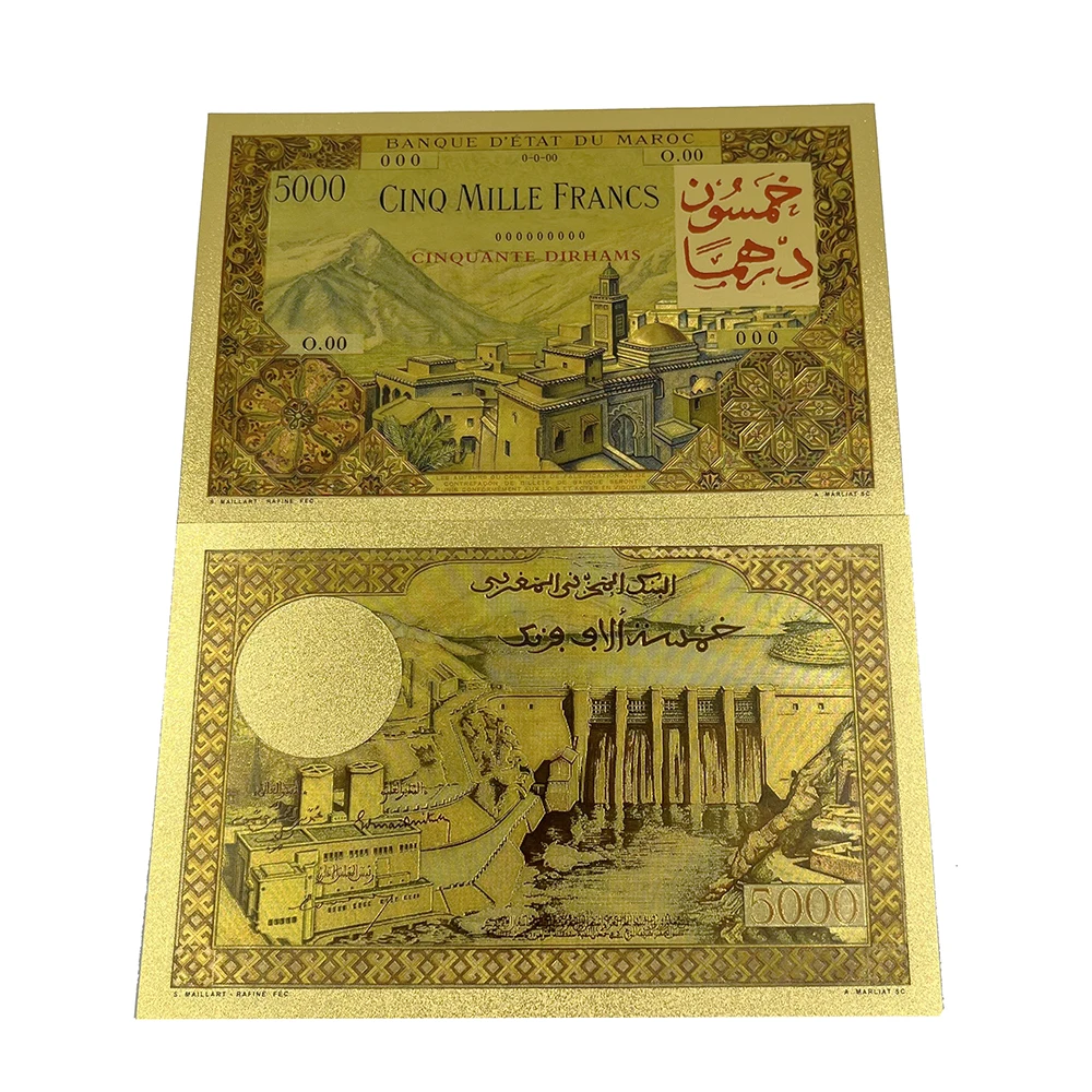 أوراق نقدية من رقائق الذهب لجمع الأوراق النقدية ، 9 أنواع ، هدية الأعمال #3