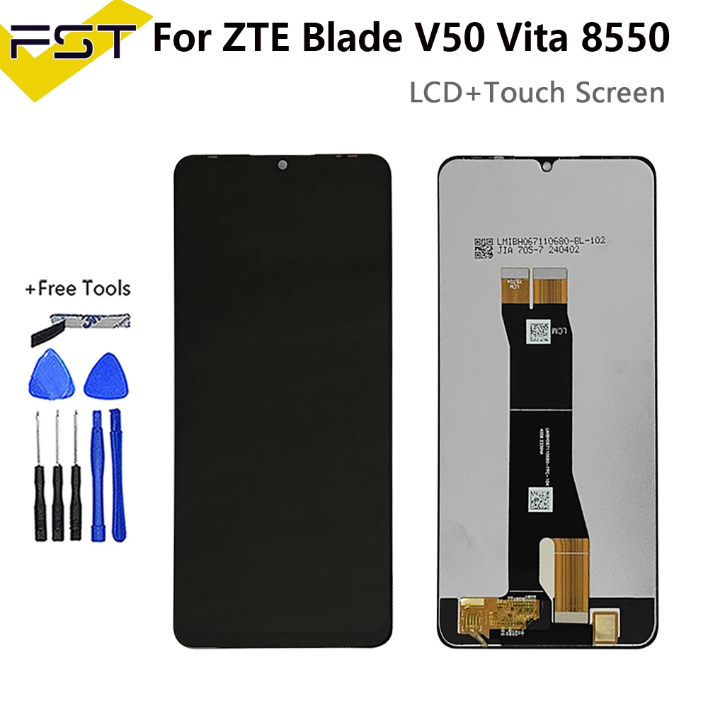 

6.75“ Original LCD For ZTE Blade V50 Vita 8550 LCD Display+Touch Screen Digitizer Assembly Display For ZTE V50Vita V50 Vita LCD