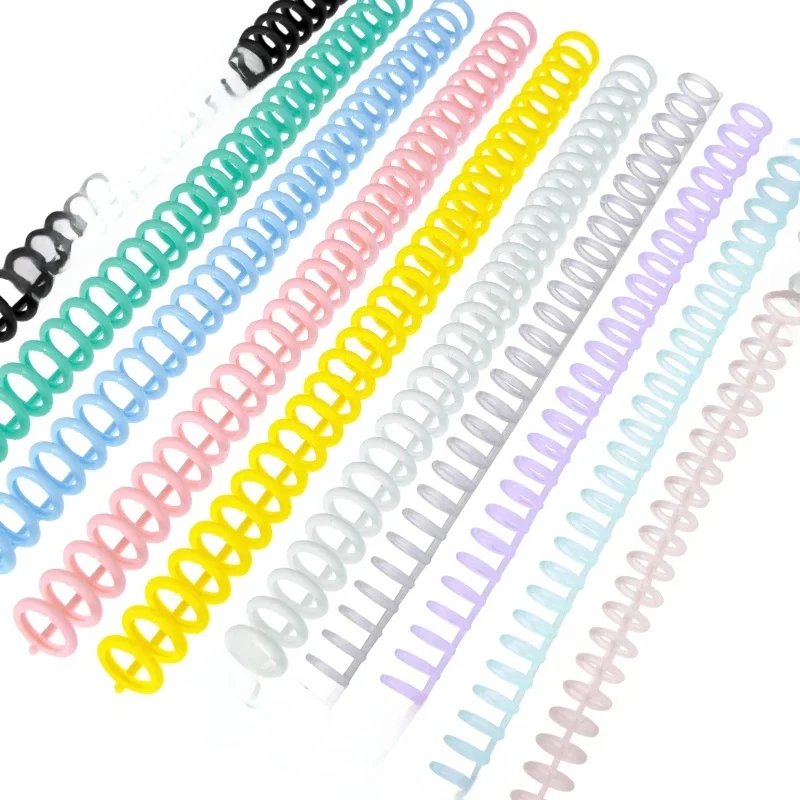 KW-trio 10 pièces en plastique 30 trous feuilles mobiles classeurs anneau reliure épines peignes 85 feuilles capacité pour bricolage papier cahier Album