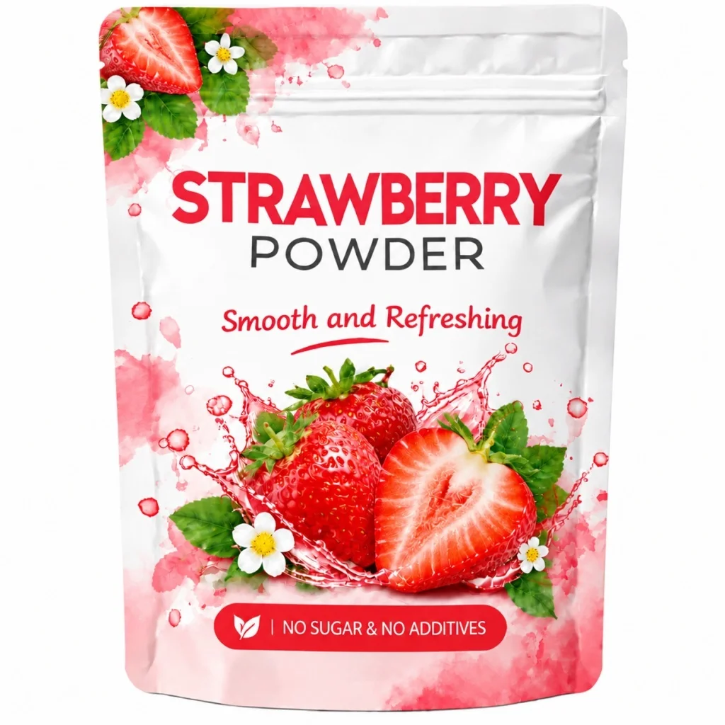 Featuring 6.35 OZ (180g), This Vibrant Strawberry Powder Boasts a Sweet Aroma, Great for Milkshakes, Smoothies, And Frostings, Adds Fresh Flavor to Desserts