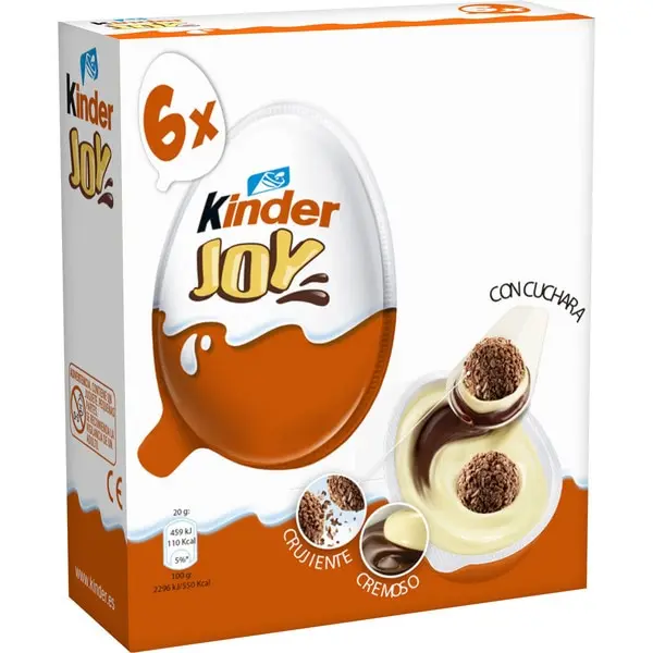 Kinder Joy telur musim panas, 36 telur dengan krim susu dan cokelat, dan 2 bola cokelat, berisi mainan di dalam