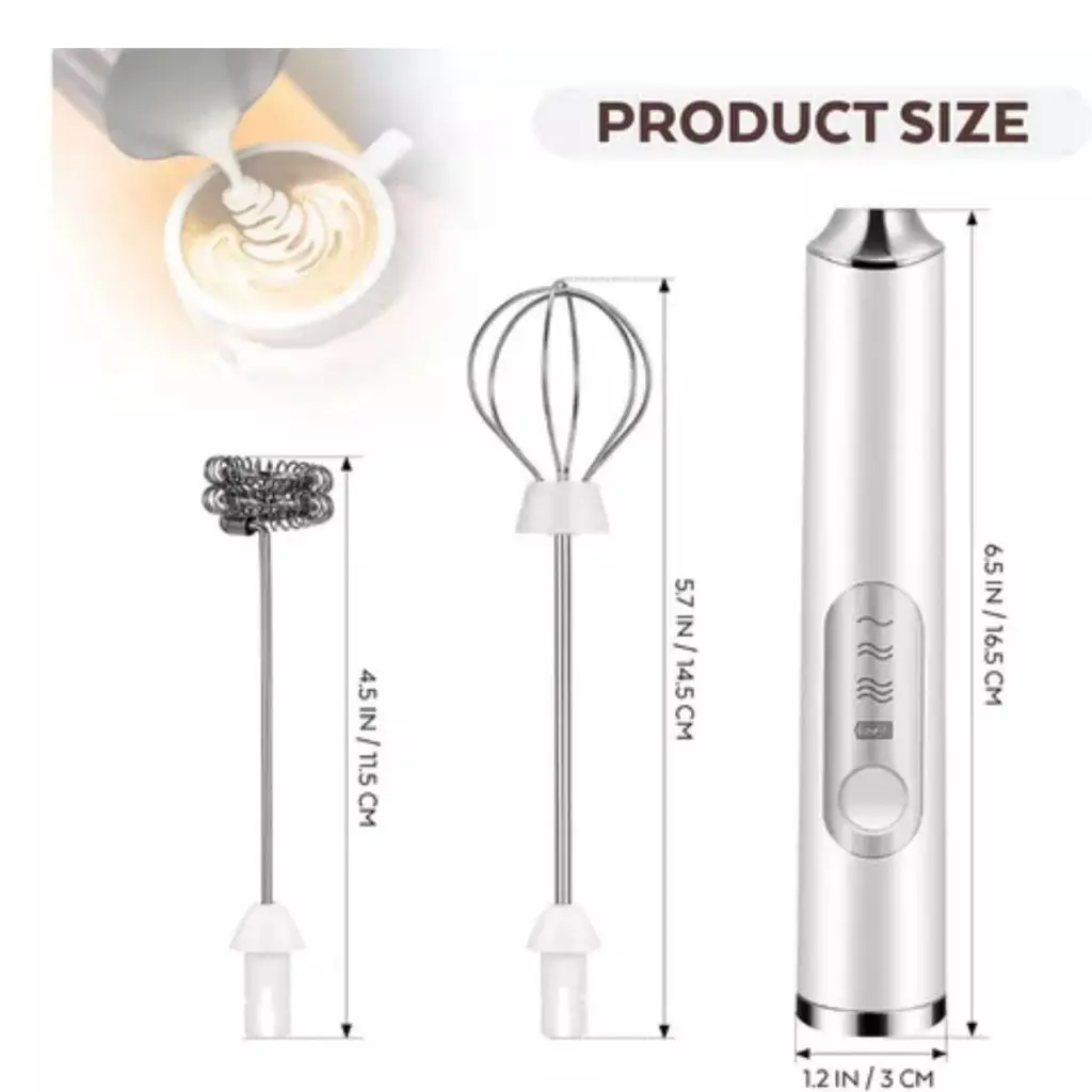 2 in 1 Egg Clear Milk Coffee Electric Mixer Mixer Beater