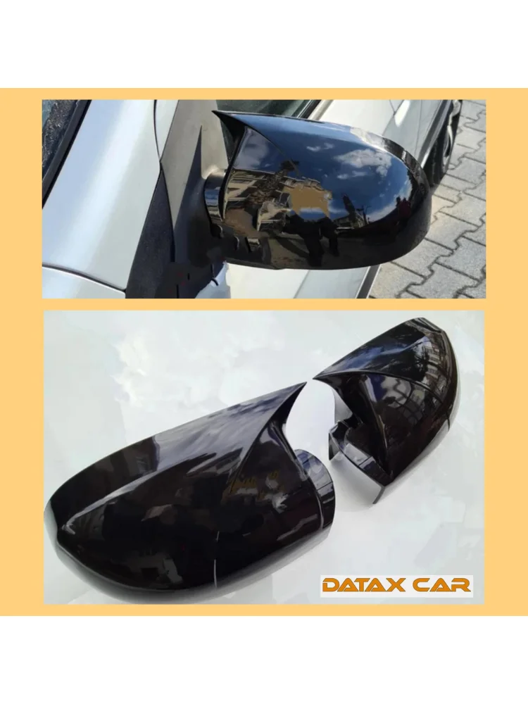 Bat style mirror cover for Hyundai Getz M4 2002 2010 car accessories 2 piece cover glossy black shields exterior tuning