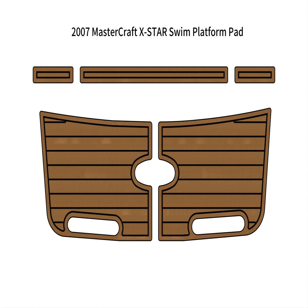 

2007 MasterCraft X-STAR Swim Platform floor Pad Boat EVA Faux Foam Teak Deck EVA Boat Floor Mat Backing Adhesive Marine Decking