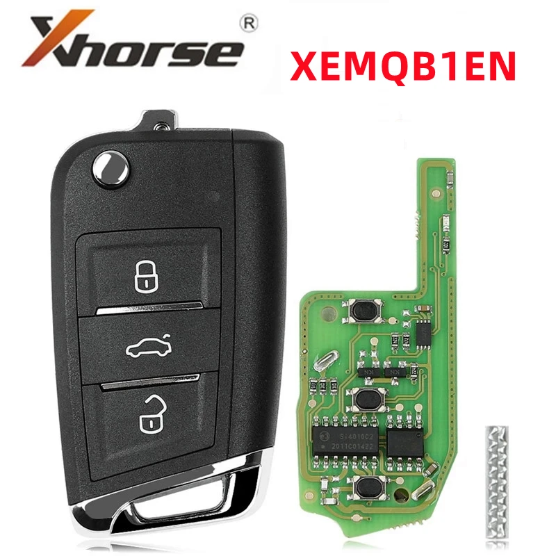 

2PCS XHORSE VVDI2 XEMQB1EN for VW MQB Universal Super Remote Key 3 Buttons Built-in XT27 VVDI Super Chips English Version/ lot