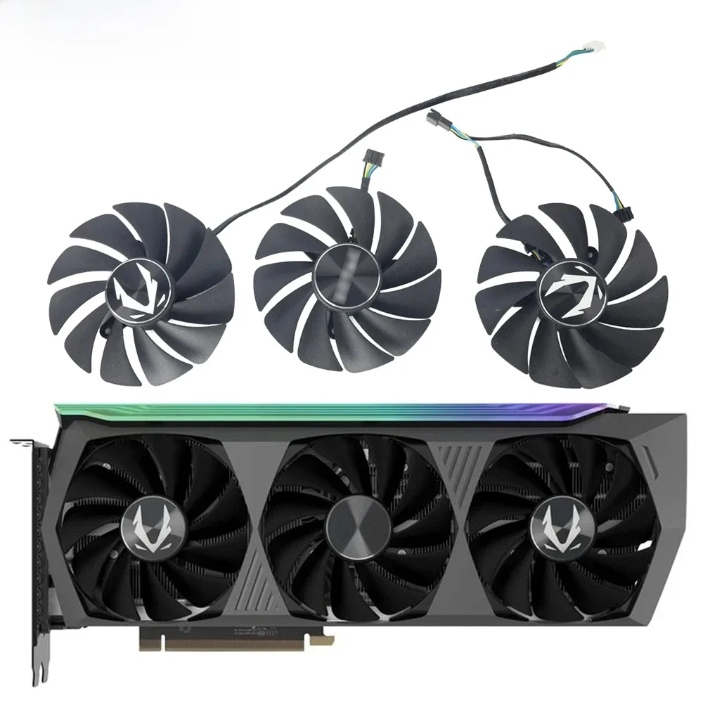Wymiana wentylatora chłodnicy RTX 3070Ti 3080Ti dla ZOTAC RTX 3070 3080 3090 Trinity OC chłodzenie karty graficznej 87MM GA92S2U — zdjęcie produktu 5
