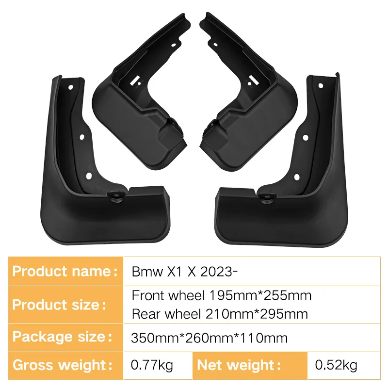 Exterior Car Mud flaps Mudguards For BMW X1 X 2023 2024 U11 U12 Mudflaps Splash Guards Tire Mud Fender Mud guards Accessories