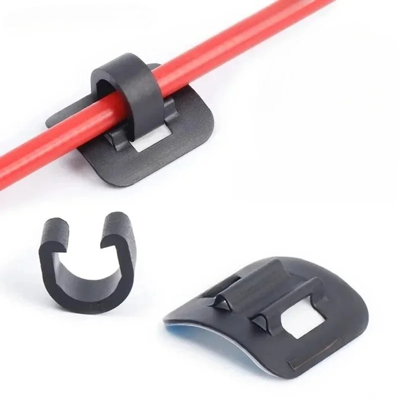 AliExpress MTB Bicycle Shifter Brake Cable Guide Seat Frame C Shape Tubing Fixing Clamp Aluminum Alloy Clip Adhesive Attached Frame Buckle