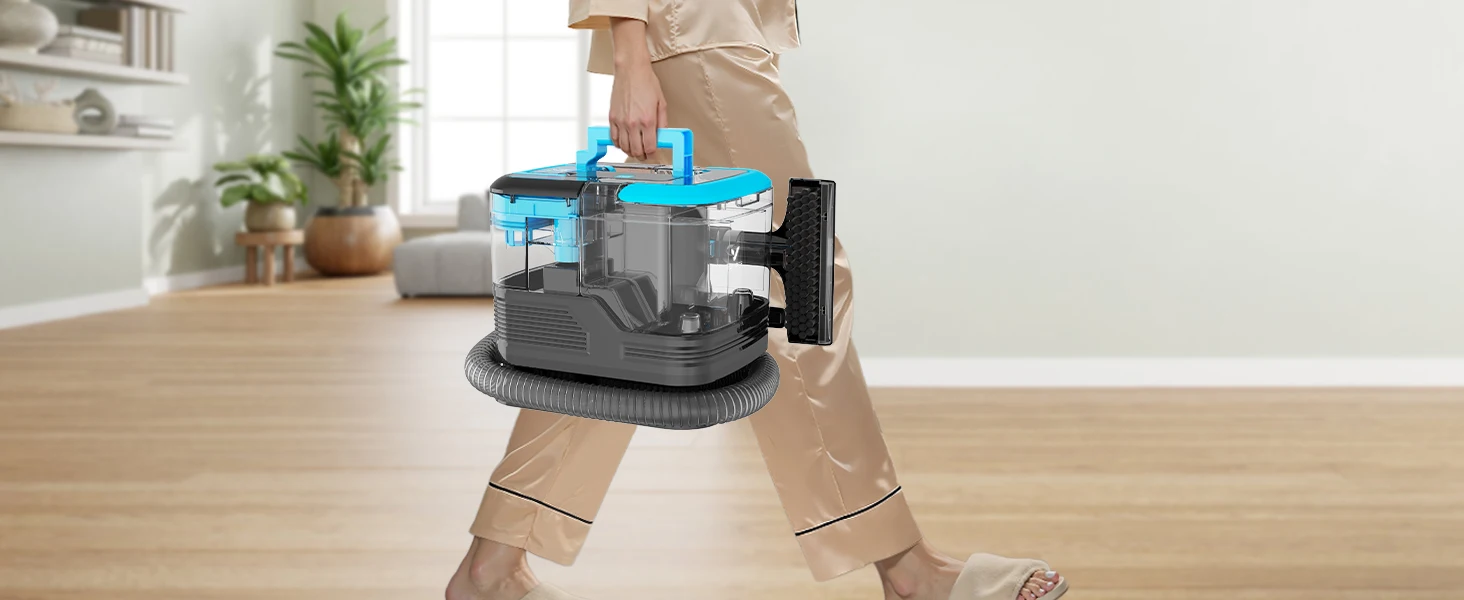 Teppichreinigungsmaschine 25Kpa, 530W Handgehaltener Teppichreiniger, Intelligentes Haushaltsgerät, Spezieller Fleckenentferner für Haustiere, Leistungsstarker Teppichreiniger für Sofas – Detail 5