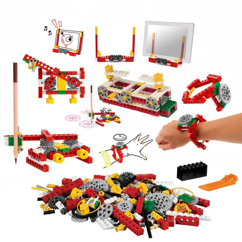 399Pcs/Bag MOC Building Blocks Technical Beams Gears Axle and Connectors Bricks Parts Pack for 9689 Simple Machines Set DIY Toys