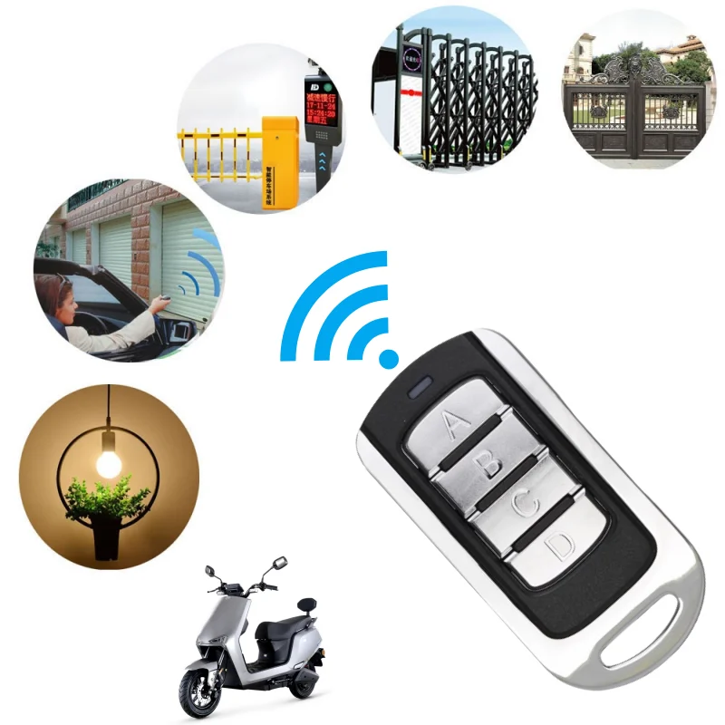 Universal  Garage Remote Electronic Gate Control 433MHz Gate Key Fob Command Hand Transmitter Wireless Remote