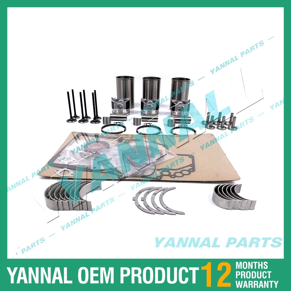 For Yanmar ViO30 ViO35-5 Takeuchi TB135 TB235 TB250 3TNV88 Overhaul Rebuild Kit