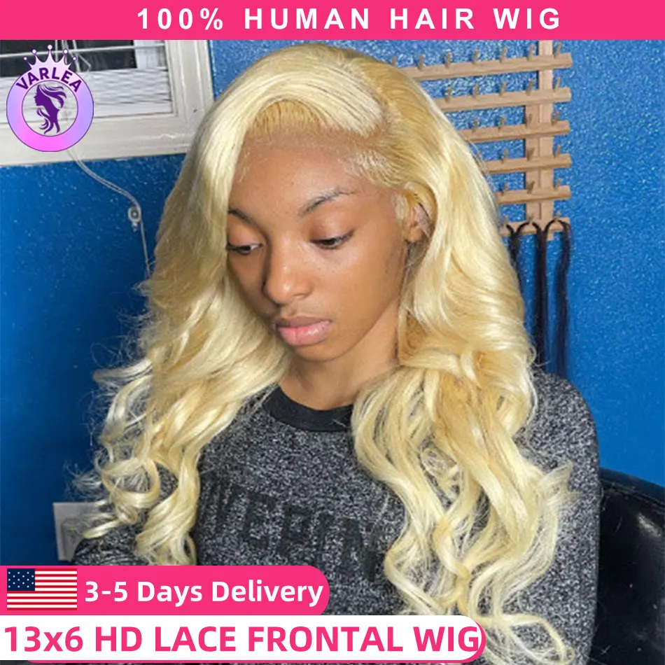 613 Body Wave Lace Front Wig Human Hair 13x4 13x6 Hd Lace Frontal Wig Pre Plucked 180% Density Blonde 613 Human Hair Wigs