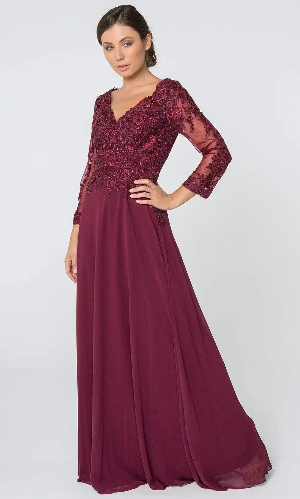 Design Luxurious V Neck Full Length Chiffon Dress for Mother of the Bride or Groom 2024 فساتين للحفلات الراقصة فساتين السهرة