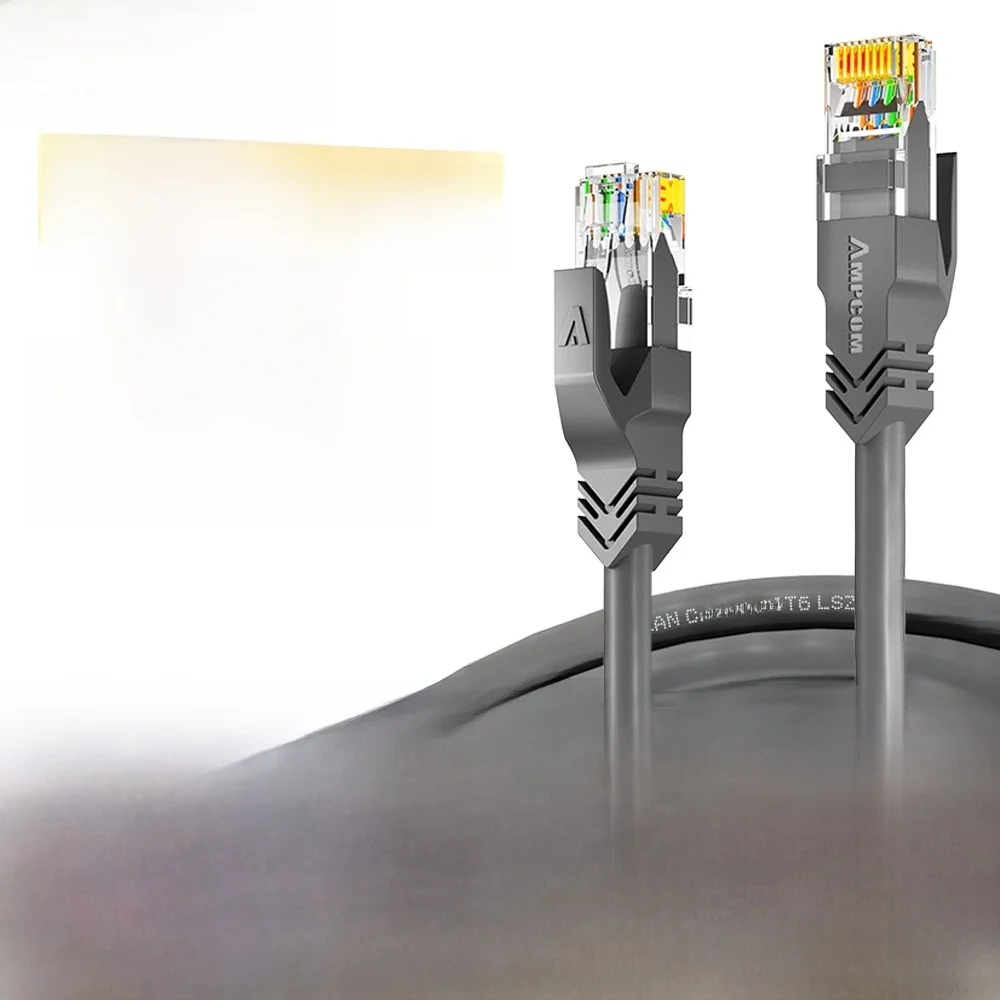 Kabel Ethernet AMPCOM RJ45, kabel LAN Cat6 (24AWG) UTP CAT 6 RJ 45, kabel sieciowy do komputerów stacjonarnych, modemów i routerów — zdjęcie produktu 7