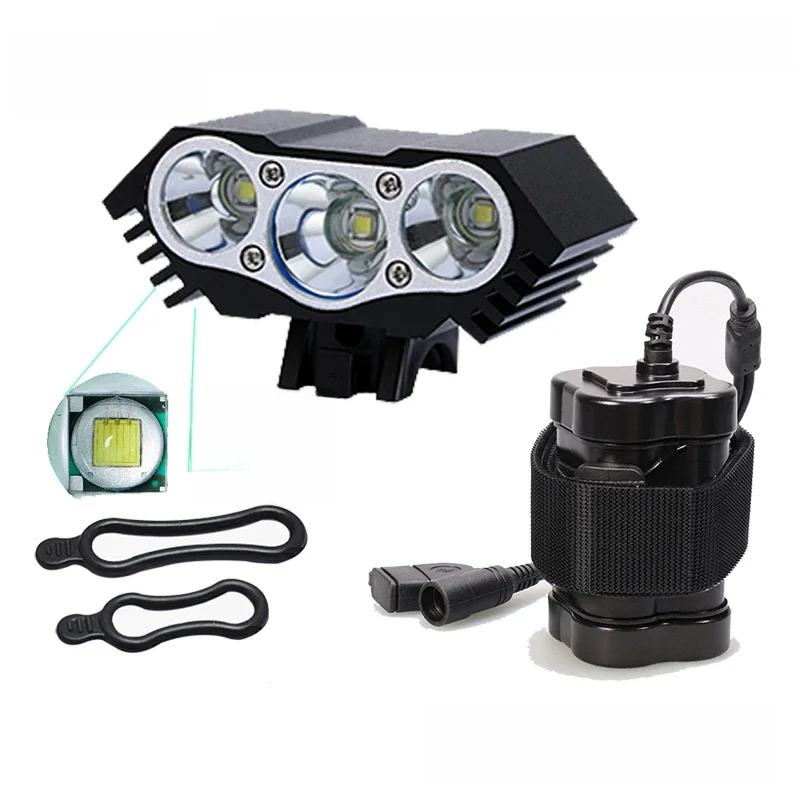 AliExpress SHIZIWANGRI 3xT6 LED Bicycle Front Light Bike Headlight Flashlight Waterproof Mountain Cycling Lamp 2700 Lumen