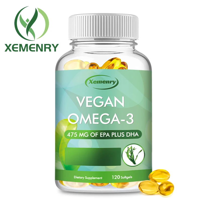 Капсулы OMEGA-3, хорошо подходят для сердца, мозга, глаз, суставов, костного здоровья, иммунная поддержка-120 капсул