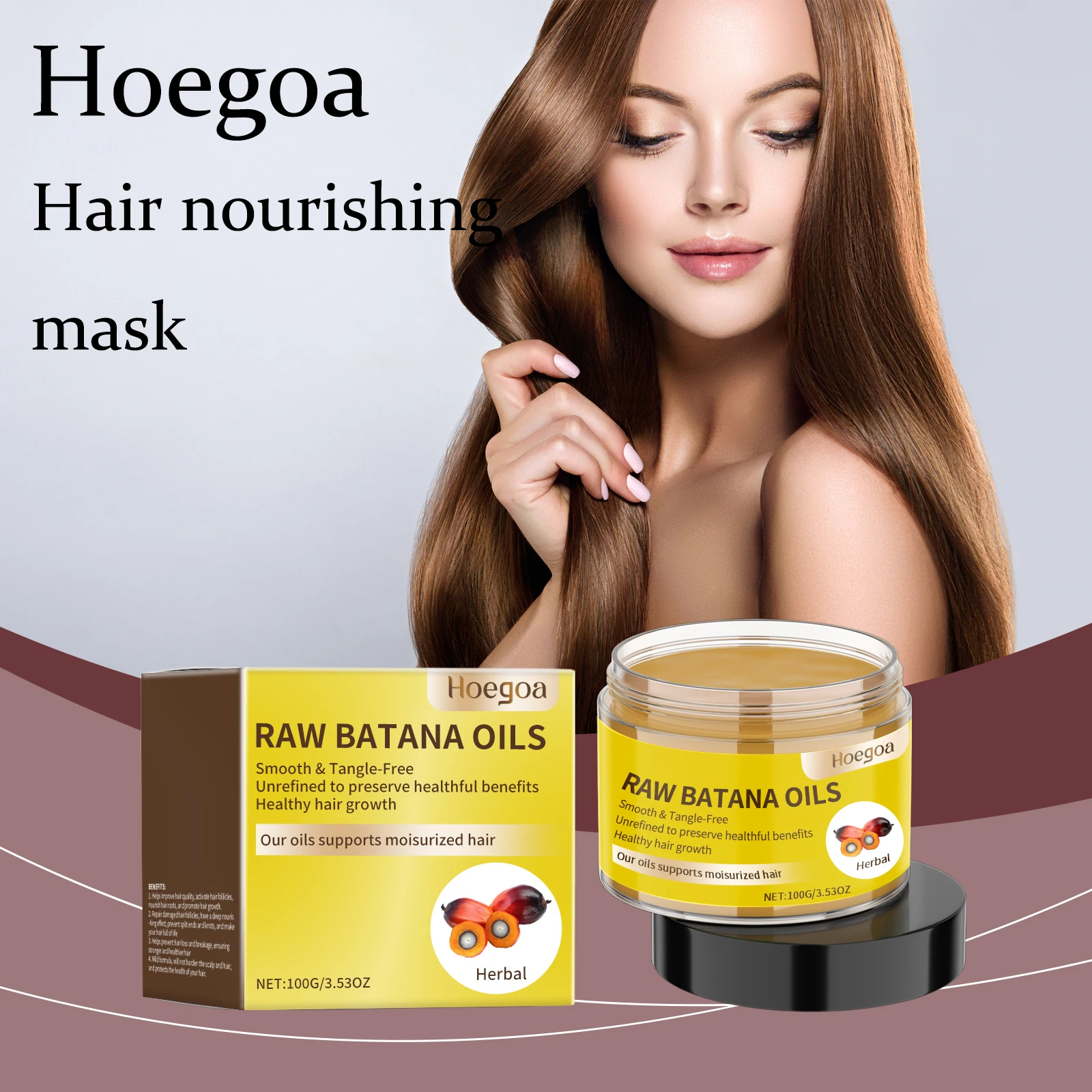 

Масло для волос Hoegoa Batana, восстанавливающая, питательная, корни волос, укрепляющая кожу головы, против выпадения волос, разглаживающая маска для волос