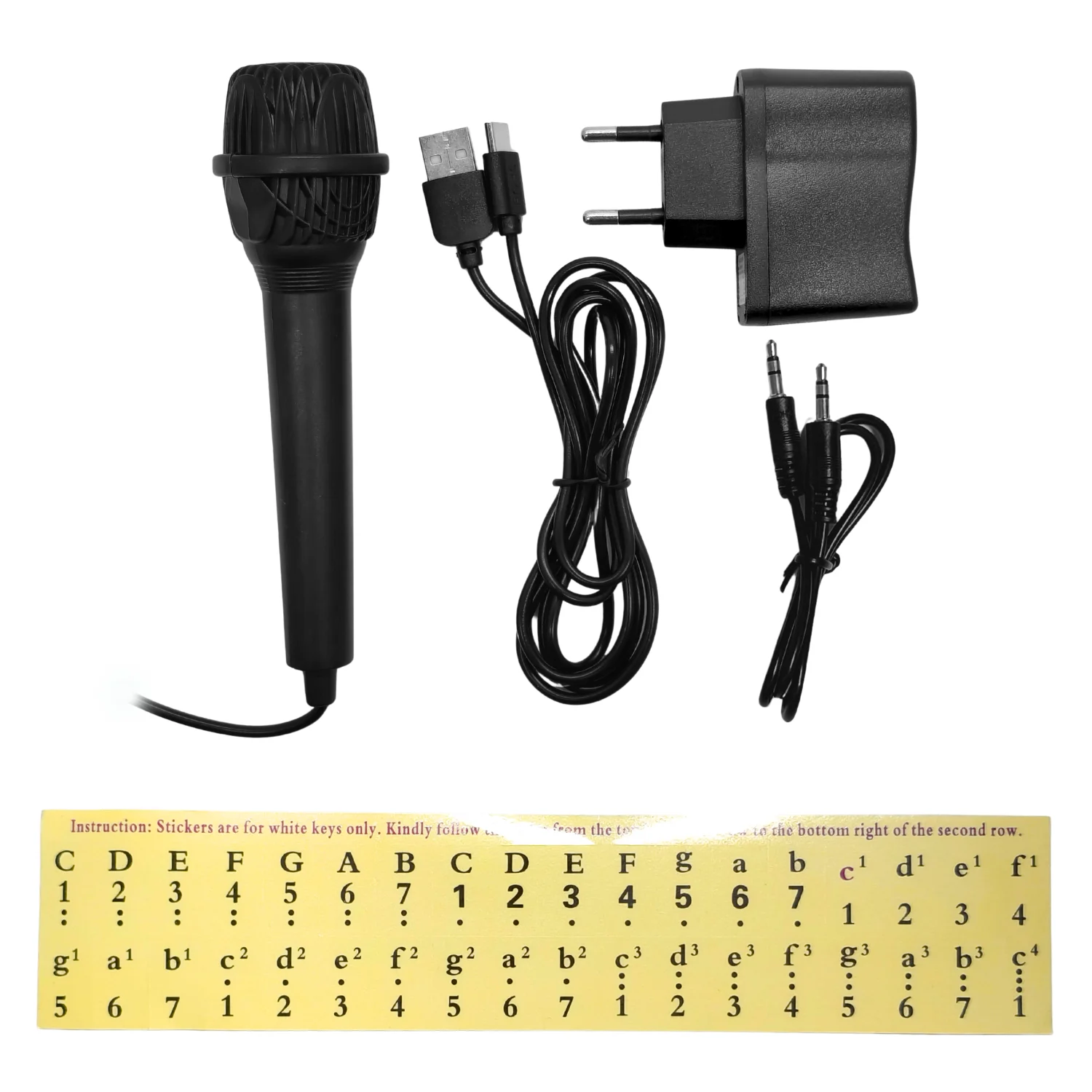 61 مفتاح قابل للطي البيانو الإلكتروني لوحة المفاتيح الموسيقية بطارية داخلية 200 Ritmos 200 Timbres وظيفة التعلم والميكروفون #4